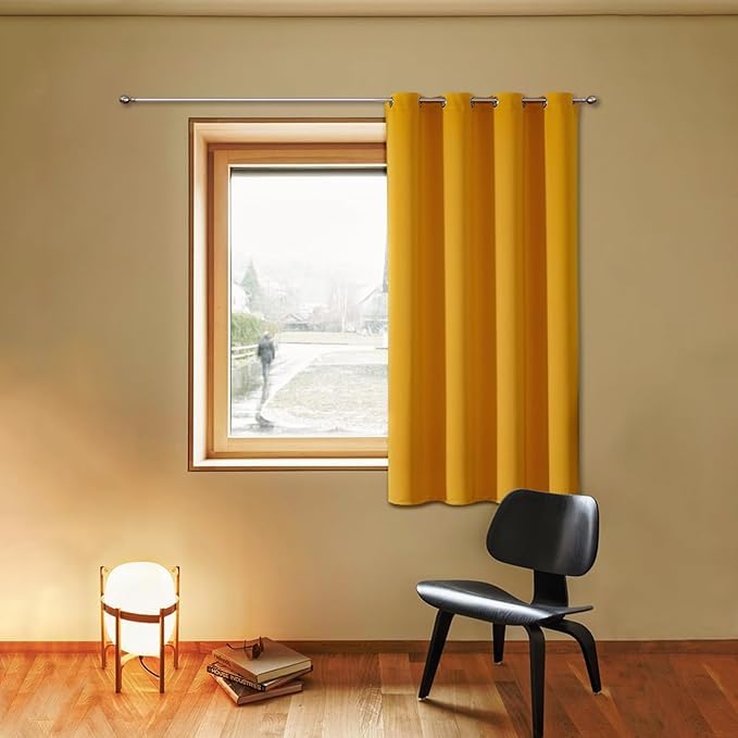 ChrisDowa Blackout Door Curtains for Doorway Privacy, Grommet Closet Curtains for Bedroom Closet Door, Thermal Insulated Temporary Doorway Cover Room Divider Drapes (1 Panel, Dark Grey, 34 x 80 Inch)