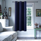 ChrisDowa Blackout Door Curtains for Doorway Privacy, Grommet Closet Curtains for Bedroom Closet Door, Thermal Insulated Temporary Doorway Cover Room Divider Drapes (1 Panel, Dark Grey, 34 x 80 Inch)