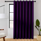 ChrisDowa Blackout Door Curtains for Doorway Privacy, Grommet Closet Curtains for Bedroom Closet Door, Thermal Insulated Temporary Doorway Cover Room Divider Drapes (1 Panel, Dark Grey, 34 x 80 Inch)