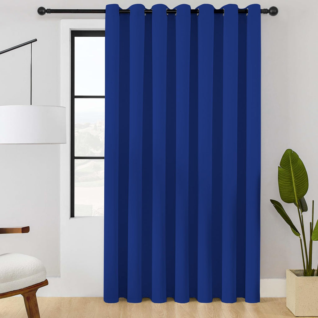 ChrisDowa Blackout Door Curtains for Doorway Privacy, Grommet Closet Curtains for Bedroom Closet Door, Thermal Insulated Temporary Doorway Cover Room Divider Drapes (1 Panel, Dark Grey, 34 x 80 Inch)