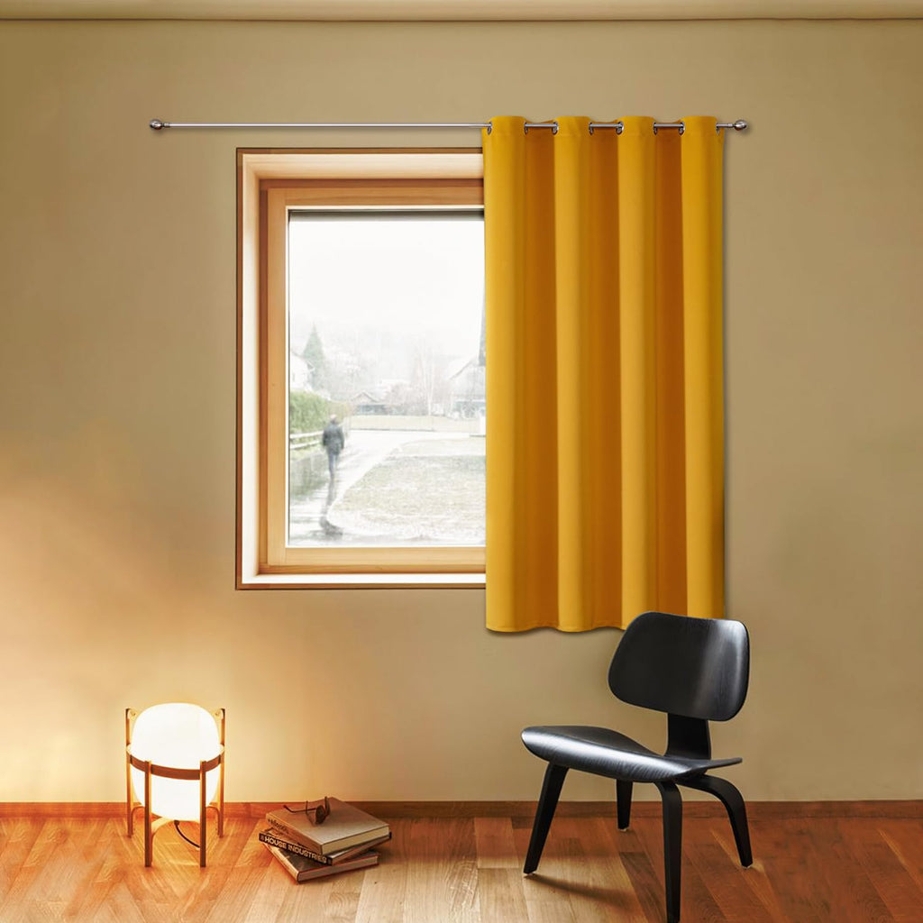 ChrisDowa Blackout Door Curtains for Doorway Privacy, Grommet Closet Curtains for Bedroom Closet Door, Thermal Insulated Temporary Doorway Cover Room Divider Drapes (1 Panel, Dark Grey, 34 x 80 Inch)