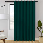 ChrisDowa Blackout Door Curtains for Doorway Privacy, Grommet Closet Curtains for Bedroom Closet Door, Thermal Insulated Temporary Doorway Cover Room Divider Drapes (1 Panel, Dark Grey, 34 x 80 Inch)