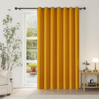 ChrisDowa Blackout Door Curtains for Doorway Privacy, Grommet Closet Curtains for Bedroom Closet Door, Thermal Insulated Temporary Doorway Cover Room Divider Drapes (1 Panel, Dark Grey, 34 x 80 Inch)
