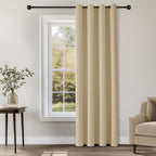 ChrisDowa Blackout Door Curtains for Doorway Privacy, Grommet Closet Curtains for Bedroom Closet Door, Thermal Insulated Temporary Doorway Cover Room Divider Drapes (1 Panel, Dark Grey, 34 x 80 Inch)