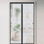 32x80 Inch Transparent Magnetic Thermal Insulated Self-Sealing Door Curtain Warm Winter Cool Summer Pet Kid Friendly