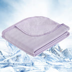 OIGAE Cooling Blanket for Hot Sleepers - Soft & Lightweight Summer Cold Blanket for Night Sweats | Perfect for Bed, Couch, Sofa (Grey, Throw 50" x 70")