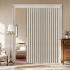 AJAZZ 100% Blackout Accordion Door Magnetic Door Curtain Folding Closet Doors Curtain Invisible Applicable Bedroom Room Living Room Doorway （Grey 42" W x 78" L 1 Panel