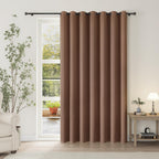 ChrisDowa Blackout Door Curtains for Doorway Privacy, Grommet Closet Curtains for Bedroom Closet Door, Thermal Insulated Temporary Doorway Cover Room Divider Drapes (1 Panel, Dark Grey, 34 x 80 Inch)