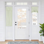 RYB HOME Blackout French Door Curtain - Privacy Thermal Insulated Window Shades for Patio Kitchen Front Entry Back Door Glass Window, Self Adhesive No Drill, 1 Panel, 26" W x 69" L, Black