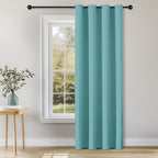 ChrisDowa Blackout Door Curtains for Doorway Privacy, Grommet Closet Curtains for Bedroom Closet Door, Thermal Insulated Temporary Doorway Cover Room Divider Drapes (1 Panel, Dark Grey, 34 x 80 Inch)