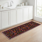 Artoid Mode Bird Dia De Los Muertos Mexican Fiesta Runner Rug, Cinco De Mayo Home Decor Low-Profile Non-Slip Washable Carpet Runner for Hallways Kitchen Laundry Bedroom Bathroom Indoor 2x6 Feet
