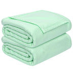 Cooling Blanket,Summer Bed Blanket,100% Rayon Derived from Bamboo Sided Cold Effect, Cool Summer Blanket for Hot Sleepers,Soft,Breathable,Air Conditioning Blanket for Bed and Sofa, (Green 90x90inch)