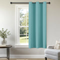 ChrisDowa Blackout Door Curtains for Doorway Privacy, Grommet Closet Curtains for Bedroom Closet Door, Thermal Insulated Temporary Doorway Cover Room Divider Drapes (1 Panel, Dark Grey, 34 x 80 Inch)