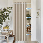 100% Blackout Privacy Door Curtain for Doorway, Magnetic Door Curtain for Closet & Hallway, 1 Panel, W45 x L80, Gray