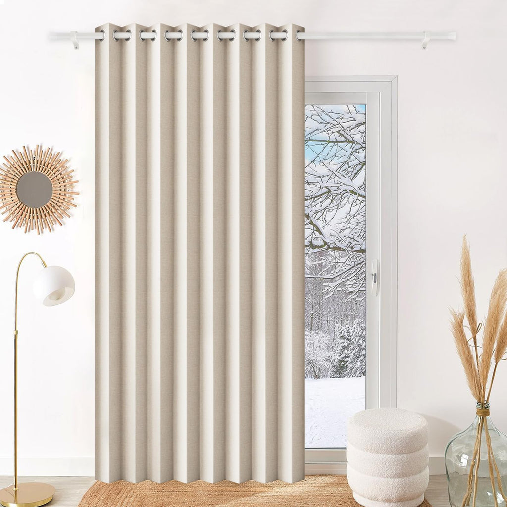 100% Blackout Privacy Door Curtain for Doorway, Magnetic Door Curtain for Closet & Hallway, 1 Panel, W45 x L80, Gray