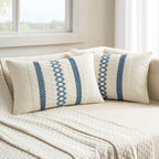 Set of 2 18x18 Inch Sage Green Macrame Woven Boho Farmhouse Pillow Covers Retro Cotton Cushion Cases for Sofa Bed Chair Summer Spring Decor