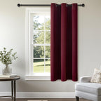 ChrisDowa Blackout Door Curtains for Doorway Privacy, Grommet Closet Curtains for Bedroom Closet Door, Thermal Insulated Temporary Doorway Cover Room Divider Drapes (1 Panel, Dark Grey, 34 x 80 Inch)