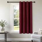ChrisDowa Blackout Door Curtains for Doorway Privacy, Grommet Closet Curtains for Bedroom Closet Door, Thermal Insulated Temporary Doorway Cover Room Divider Drapes (1 Panel, Dark Grey, 34 x 80 Inch)