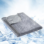 OIGAE Cooling Blanket for Hot Sleepers - Soft & Lightweight Summer Cold Blanket for Night Sweats | Perfect for Bed, Couch, Sofa (Grey, Throw 50" x 70")