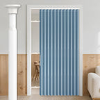 AJAZZ 100% Blackout Accordion Door Magnetic Door Curtain Folding Closet Doors Curtain Invisible Applicable Bedroom Room Living Room Doorway （Grey 42" W x 78" L 1 Panel