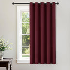 ChrisDowa Blackout Door Curtains for Doorway Privacy, Grommet Closet Curtains for Bedroom Closet Door, Thermal Insulated Temporary Doorway Cover Room Divider Drapes (1 Panel, Dark Grey, 34 x 80 Inch)