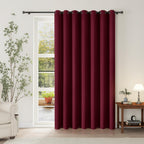 ChrisDowa Blackout Door Curtains for Doorway Privacy, Grommet Closet Curtains for Bedroom Closet Door, Thermal Insulated Temporary Doorway Cover Room Divider Drapes (1 Panel, Dark Grey, 34 x 80 Inch)