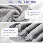 Breling 10 Pcs Cot Blanket Toddler Daycare Nap Blanket for Kids 39 x 47 Inch Fleece Baby Warm Fluffy Cozy Rest Time Supplies for Classroom, Preschool, Daycare or Nursery(Dark Gray)