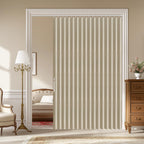 AJAZZ 100% Blackout Accordion Door Magnetic Door Curtain Folding Closet Doors Curtain Invisible Applicable Bedroom Room Living Room Doorway （Grey 42" W x 78" L 1 Panel