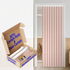 AJAZZ 100% Blackout Accordion Door Magnetic Door Curtain Folding Closet Doors Curtain Invisible Applicable Bedroom Room Living Room Doorway （Grey 42" W x 78" L 1 Panel