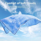 Size 90"x90" Lightweight Cooling Blanket Heat Absorbing for Hot Sleepers Summer Bed Couch All Season Use