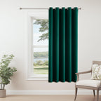 ChrisDowa Blackout Door Curtains for Doorway Privacy, Grommet Closet Curtains for Bedroom Closet Door, Thermal Insulated Temporary Doorway Cover Room Divider Drapes (1 Panel, Dark Grey, 34 x 80 Inch)