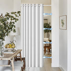 100% Blackout Privacy Door Curtain for Doorway, Magnetic Door Curtain for Closet & Hallway, 1 Panel, W45 x L80, Gray