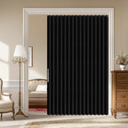 AJAZZ 100% Blackout Accordion Door Magnetic Door Curtain Folding Closet Doors Curtain Invisible Applicable Bedroom Room Living Room Doorway （Grey 42" W x 78" L 1 Panel