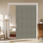 AJAZZ 100% Blackout Accordion Door Magnetic Door Curtain Folding Closet Doors Curtain Invisible Applicable Bedroom Room Living Room Doorway （Grey 42" W x 78" L 1 Panel