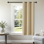 ChrisDowa Blackout Door Curtains for Doorway Privacy, Grommet Closet Curtains for Bedroom Closet Door, Thermal Insulated Temporary Doorway Cover Room Divider Drapes (1 Panel, Dark Grey, 34 x 80 Inch)