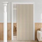 AJAZZ 100% Blackout Accordion Door Magnetic Door Curtain Folding Closet Doors Curtain Invisible Applicable Bedroom Room Living Room Doorway （Grey 42" W x 78" L 1 Panel