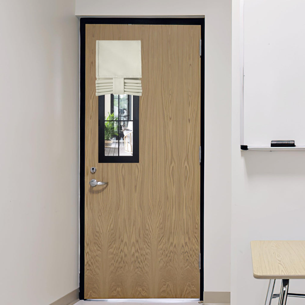 RYB HOME Blackout French Door Curtain - Privacy Thermal Insulated Window Shades for Patio Kitchen Front Entry Back Door Glass Window, Self Adhesive No Drill, 1 Panel, 26" W x 69" L, Black
