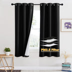 RYB HOME Dustproof Curtains for Large Window, Soundproof Thermal Insulated Blackout Curtains for Sliding Glass Door Furance Office Dorm Bedroom Living Room, Silver Grey, W62 x L95 inch, 2 Panels