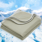 PHF Double Cooling Blanket for Hot Sleepers Queen Size, Arc-Chill Q-Max>0.5 with Double Cooling, Lightweight Summer Blanket Absorbs Heat to Keep Cool All Night for Night Sweats (Ice Blue, 90''x90'')