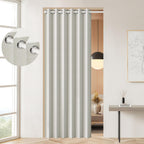 100% Blackout Privacy Door Curtain for Doorway, Magnetic Door Curtain for Closet & Hallway, 1 Panel, W45 x L80, Gray