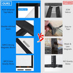 RELIANCER Magnetic Thermal Insulated Door Curtain,Waterproof EVA Door Cover,Fit Doors Size Up to 34"x78",Temperature Protection Insulated Doorway Curtain Partition,Patio Self-Closing Doors Net Screen