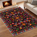 Artoid Mode Bird Dia De Los Muertos Mexican Fiesta Runner Rug, Cinco De Mayo Home Decor Low-Profile Non-Slip Washable Carpet Runner for Hallways Kitchen Laundry Bedroom Bathroom Indoor 2x6 Feet