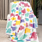 Small Throw Blanket for Kids Toddlers, Ultra Soft Warm Fuzzy Fleece Baby Blankets for Boys Girls, Nursery Throws for Crib Stroller Car Playroom Decor, Birthday Gifts 40x50inches