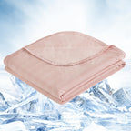 OIGAE Cooling Blanket for Hot Sleepers - Soft & Lightweight Summer Cold Blanket for Night Sweats | Perfect for Bed, Couch, Sofa (Grey, Throw 50" x 70")