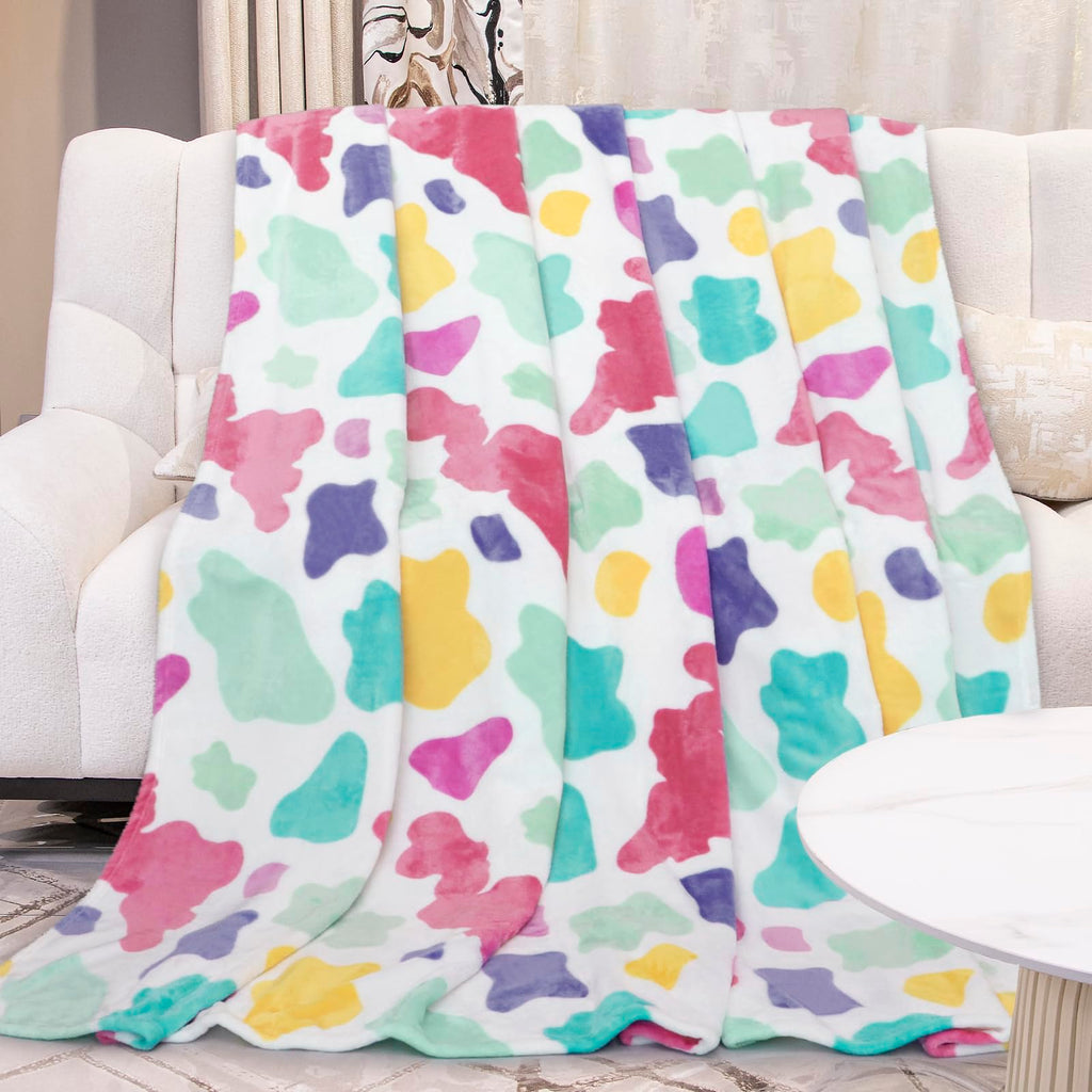 Small Throw Blanket for Kids Toddlers, Ultra Soft Warm Fuzzy Fleece Baby Blankets for Boys Girls, Nursery Throws for Crib Stroller Car Playroom Decor, Birthday Gifts 40x50inches