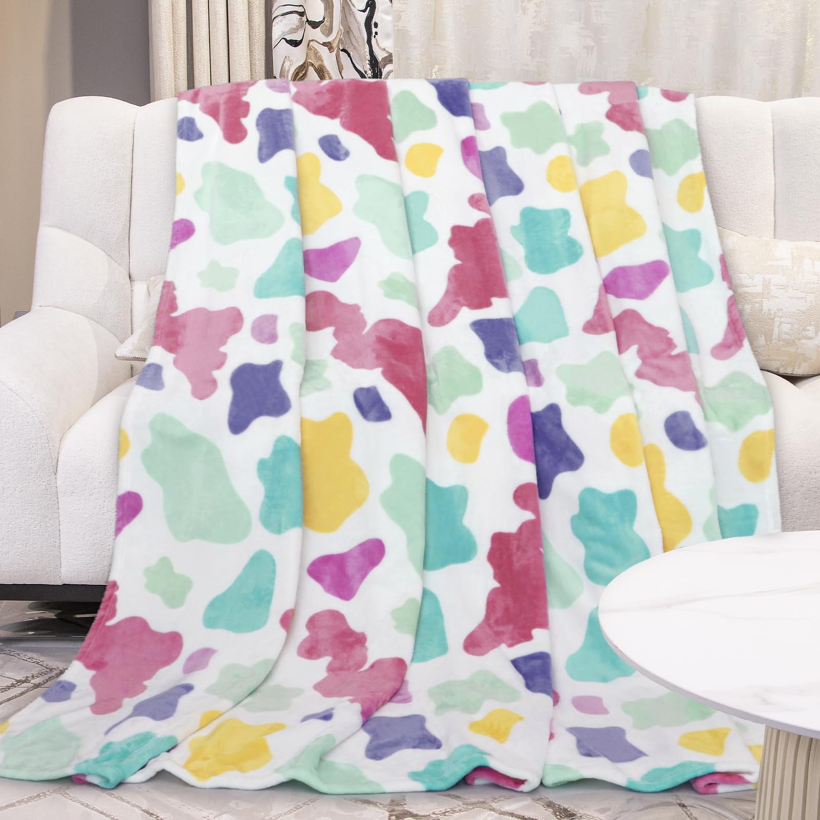 Small Throw Blanket for Kids Toddlers, Ultra Soft Warm Fuzzy Fleece Baby Blankets for Boys Girls, Nursery Throws for Crib Stroller Car Playroom Decor, Birthday Gifts 40x50inches