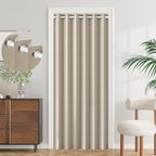 100% Blackout Privacy Door Curtain for Doorway, Magnetic Door Curtain for Closet & Hallway, 1 Panel, W45 x L80, Gray