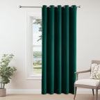 ChrisDowa Blackout Door Curtains for Doorway Privacy, Grommet Closet Curtains for Bedroom Closet Door, Thermal Insulated Temporary Doorway Cover Room Divider Drapes (1 Panel, Dark Grey, 34 x 80 Inch)