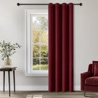 ChrisDowa Blackout Door Curtains for Doorway Privacy, Grommet Closet Curtains for Bedroom Closet Door, Thermal Insulated Temporary Doorway Cover Room Divider Drapes (1 Panel, Dark Grey, 34 x 80 Inch)