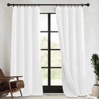 RYB HOME Dustproof Curtains for Large Window, Soundproof Thermal Insulated Blackout Curtains for Sliding Glass Door Furance Office Dorm Bedroom Living Room, Silver Grey, W62 x L95 inch, 2 Panels